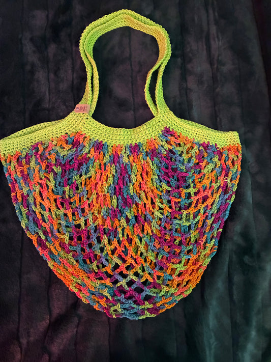 Hot Spot Mesh Market Bag